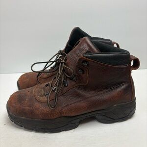 Red Wing Work Construction Boots Brown Leather Lace-up ASTM 2414 05 size 11
